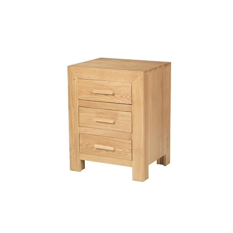 cuba oak bedside table