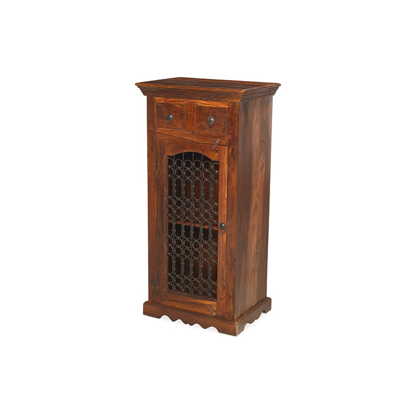 Jali Sheesham Hi-Fi Cabinet - Lifestyle Furniture UK