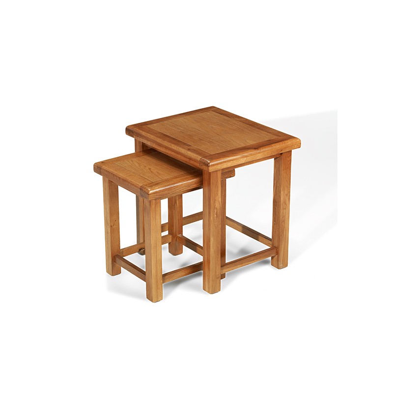 Emsworth Oak Nest of 2 Tables Lifestyle Furniture UK