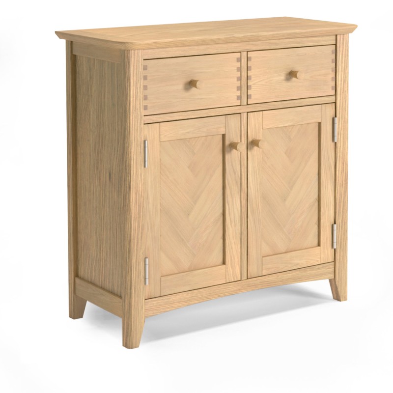 Parquet Shaker Oak Small Sideboard - LifestyleFurniture