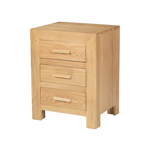 cuba oak bedside table