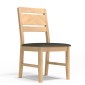 Parquet Oak Upholstered Dining Chair